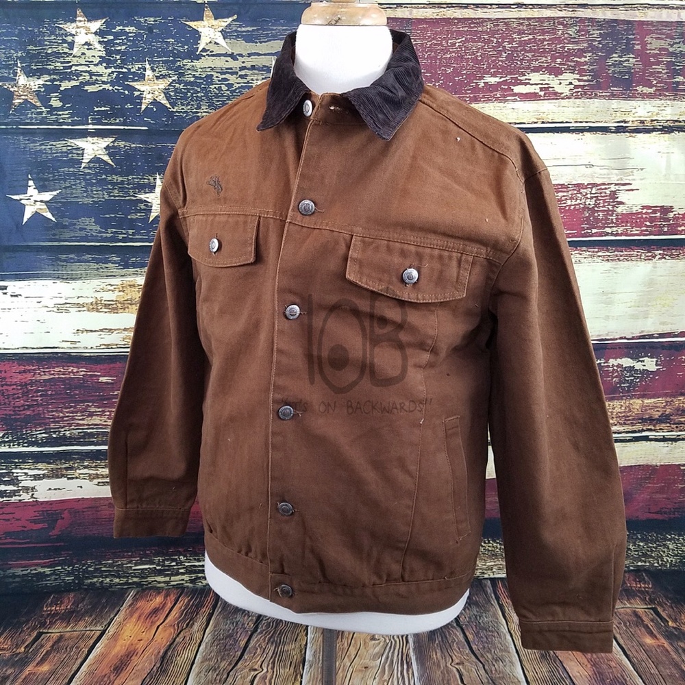 WYOMING TRADERS MENS CHISUM CONCEALED CARRY CANVAS WESTERN JACKET - CHOCOLATE